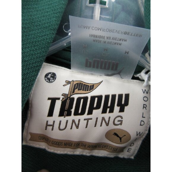Puma Sweatshirt Medium Trophy Hunting Cropped Hoodie Streetwear - Picture 10 of 13